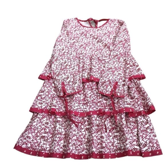 Carolina Herrera Kids Cotton Silk tiered Dress Size 6 - Picture 7 of 12